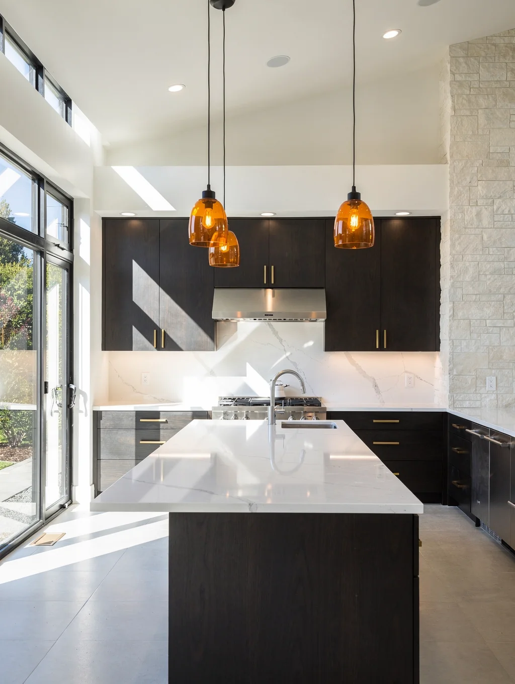 Finished residential interior remodel in the Bay Area