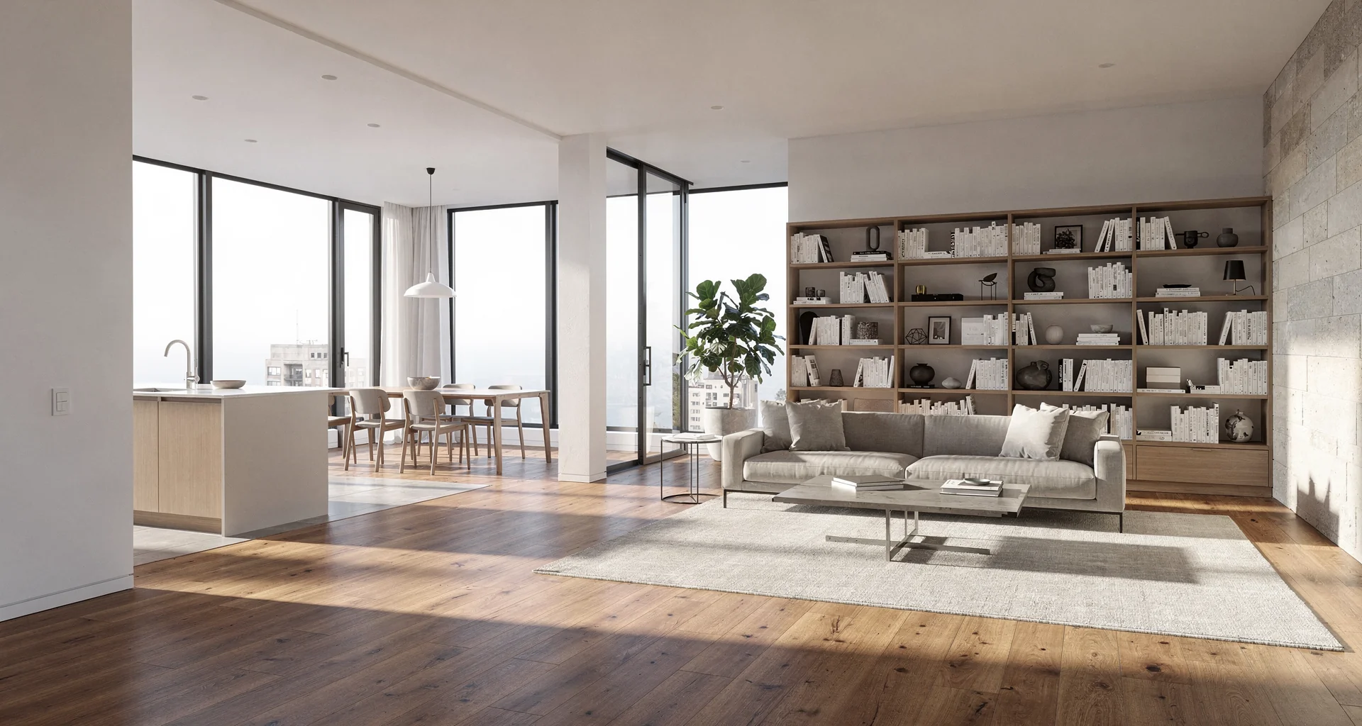 Whole home remodel with open layout and natural lighting